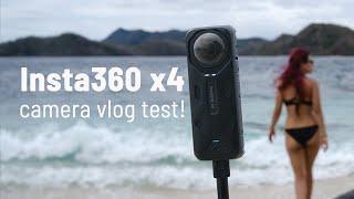 Insta360 X4 camera vlog test (8K 360 action camera WITH A SCREEN!)