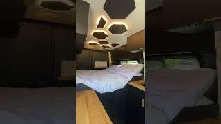 DIY Modern Design 144" Sprinter w/ Honeycomb Indirect Lighting #vanlife #homeonwheels @kylecanady