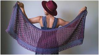 How to Crochet a Gorgeous Lacy Summer Shawl - Vayda