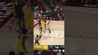 Jalon Moore dunks over defender vs West Virginia. #basketball #dunk #collegebasketball #hoops