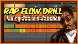 Coolio Rap Flow Practice Drill | How To Rap | Rap Flow Tutorial