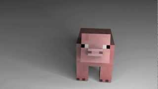 [MInecraft] Dubstep Pig (Animation) (Dubstep Cat Parody)