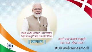 Community Welcome Video  Prime Minister Mr. Narendra Modi Ji to Denmark