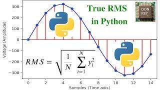 AC voltage Part 2: root-mean-square (RMS) value explained in Python