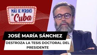 José María Sánchez (VOX) destroza la tesis doctoral del presidente, una “castaña pilonga”