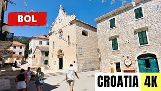 BRAC ISLAND, CROATIA  [4K] BOL — Walking Tour