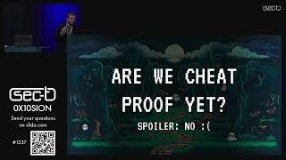 SEC-T 0x10: David El - Behind the Cheats: A Tale About the Greedy Cheat Developer