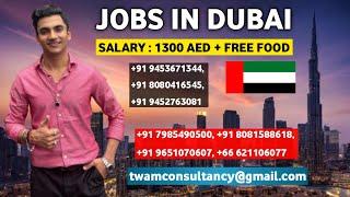 Free Jobs in Dubai  ( Flight ️ in 15 Days  )