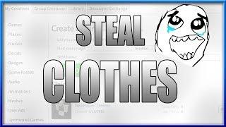 ROBLOX - How To Steal Shirts/Pants/T-Shirts on Roblox 2018