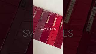 Maybelline Vinyl Ink Liquid Lipstick Swatches | All 8 Shades #Shorts