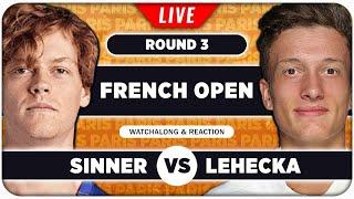 SINNER vs LEHECKA • French Open 2025 • LIVE Tennis Watchalong