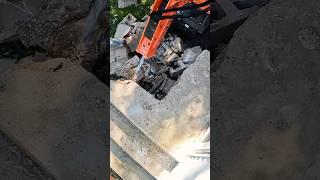 Mini Concrete Breaker Timelapse #shorts  #skidproattachments #skidpro