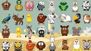 Farm Animal Sounds Song B1218 | Animal Song Nursery Rhymes For Kids | Little Bunny Learns