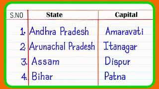 State and capital ( States and Capitals of India 2024 ) States and Capitals in English|state capital