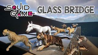 200 Animals in Squid Game Glass Bridge included Cheetah, Lion, Tiger, Rhino, Buffalo & Horse