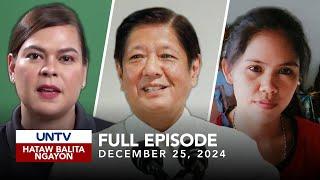 UNTV: Hataw Balita Ngayon | December 25, 2024