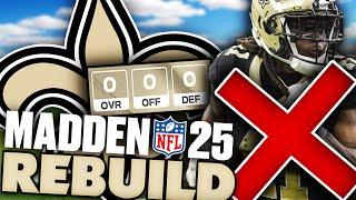 0 Overall Rebuild Challenge! Madden 25 New Orleans Saints Rebuild