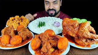 SPICY MUTTON CURRY, EGG CURRY, WHOLE CHICKEN CURRY, PAKORA, CHILI MUKBANG EATING SHOW | BIG BITES |