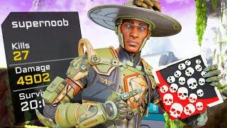 INSANE SEER 27 KILLS & 4902 DAMAGE (Apex Legends Gameplay Season 15)