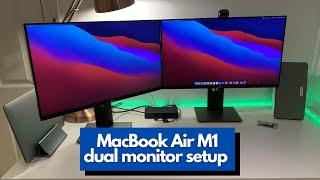 MacBook Air M1 dual monitor setup with DisplayLink | Dixon talks tech