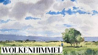 Sommer Special #3 - Wolkenhimmel im Aquarell