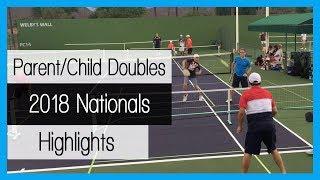 2018 Pickleball Nationals Parent/Child Highlights - Dustin & Xavier NcCorchuk