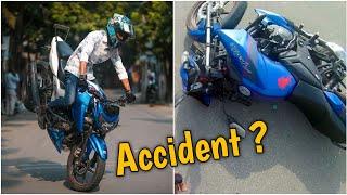 বাইক Stunt করতে গিয়ে Crash করলাম  || Bike stunt practice !