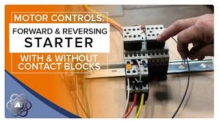 Wiring Forward and Reversing Motor Starters with Superimposed Schematics