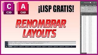 Autocad Lisp Renombra Layouts