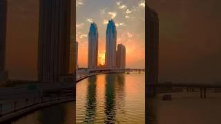 Beautiful Sunset at Dubai Canal #DubaiCanal #Hilton #AlHabtoorCity