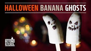 할로윈 디저트 바나나 유령 만들기 / Making Halloween Dessert Banana Ghosts / ハロウィーンバナナ幽霊作り