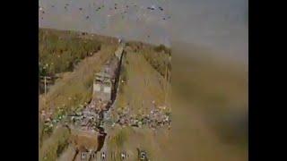 FPV Drone Hits Moving Russian Fuel Train Near Tokmak