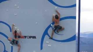 Chris Sharma and Alex Johnson's 1st practice climb at the Psicobloc Masters Series 2013