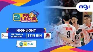 Pertamina Pertamax VS STIN BIN 0-3 | Highlight PLN Mobile Proliga 2024