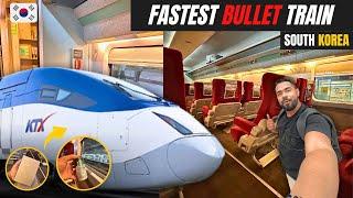 Indian Traveling in  KOREA’S FASTEST BULLET TRAIN FIRST CLASS | KTX | Ep 8