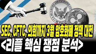 SEC:CFTC:의회 3월 리플 정책 대전 , 현재 이것에 주목하셔야합니다 #xrp