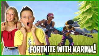 PLAYING FORTNITE WITH KARINA IN SEASON X!