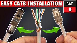 CAT 8 CONNECTOR INSTALLATION - CAT 8 PLUG & JACK INSTALL