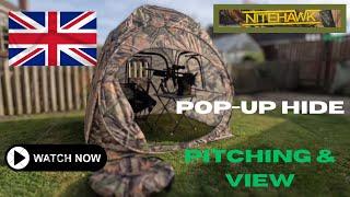 Nitehawk - Pop-Up Hunting Hide - Pitching & View.