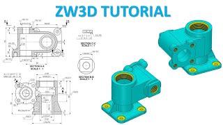 ZW3D Tutorial #7 | 3D Modeling Valve Body Designer