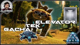 GACHA TEK ELEVATOR BUILD - TEK JUMP PADS! - ARK GENESIS