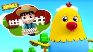 Cluck Cluck Hen | Nursery Rhymes & Songs for Children | Videos for Kids