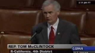 Congressman Tom McClintock, "Do No Harm" Stimulus Bill Remarks, February 12, 2009