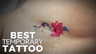 Finest Temporary Tattoo with a Blossom 