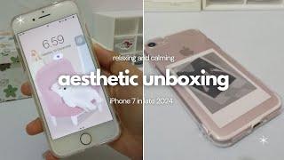 aesthetic unboxing | iPhone 7 rose gold  (id & eng sub)