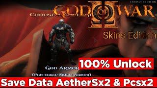 God of War 2 Skins Edition Save Data 100% Unlock