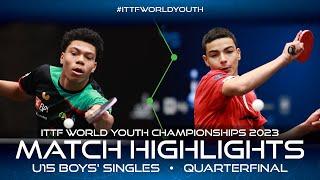 Tiago Abiodun vs Wassim Essid | U15 BS-QF | ITTF World Youth Championships 2023