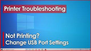 Fix USB Printer connection offline issue caused by Hardware & PORT setting on Windows Arkscan 2054A