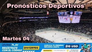 Martes 04 "Pronósticos Deportivos" #nhl #hockey #nhlpicks #pronosticosnhl #apuestas