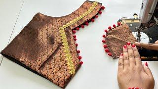 Blouse Designs | Blouse Ki Design | Back Neck Blouse Design Cutting And Stitching | Model Blouse Bac